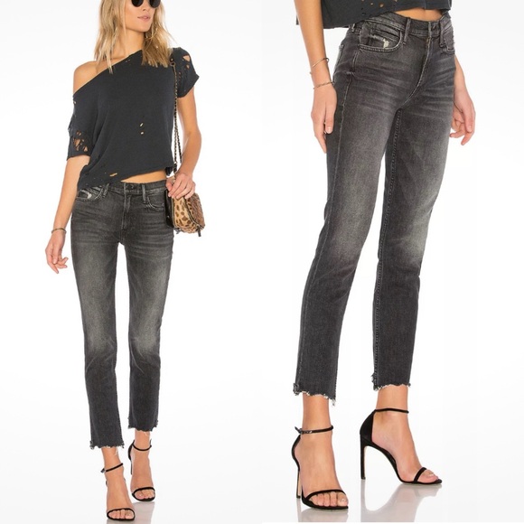 MOTHER Denim - MOTHER SUPERIOR Jeans The Flirt Chew Faded Black Size 27